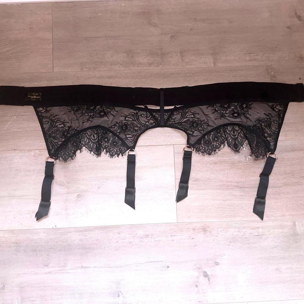 🖤 Honey Birdette Black Belinda Suspender - Size L 🖤 - Picture 3 of 5